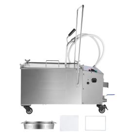 Portable Oil Filtering Unit, 38L Capacity, 10 L/min Filtering Speed, Equipped with Swivel Casters and Oil Hose